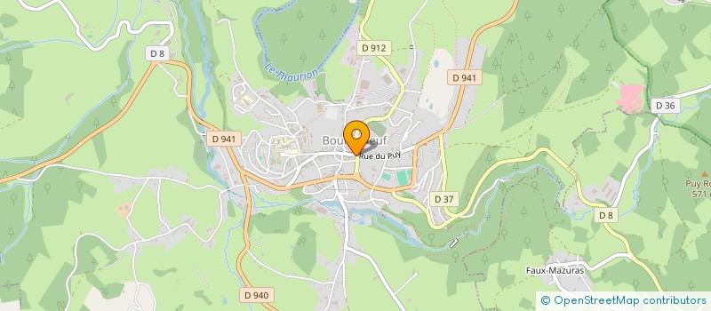 localisation de l'entreprise PHARMACIE BIENVENU à BOURGANEUF
