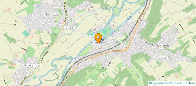 localisation de l'entreprise PHARMACIE BILGER  ZILLISHEIM