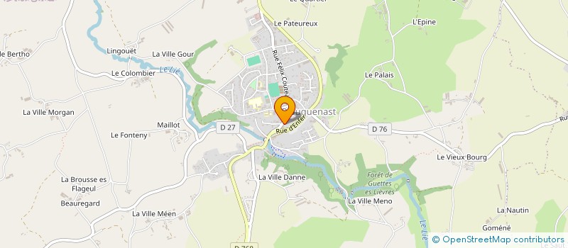 localisation de l'entreprise PHARMACIE BLAIS  PLOUGUENAST-LANGAST