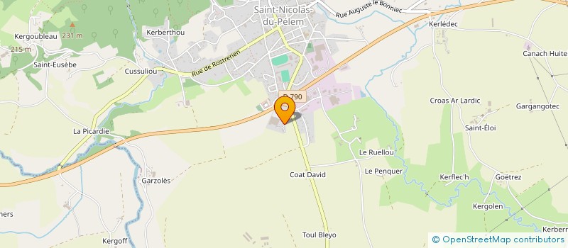 localisation de l'entreprise PHARMACIE BLIVET-GUILLOU  ST NICOLAS DU PELEM