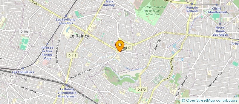 localisation de l'entreprise PHARMACIE BLONDEL à LE RAINCY