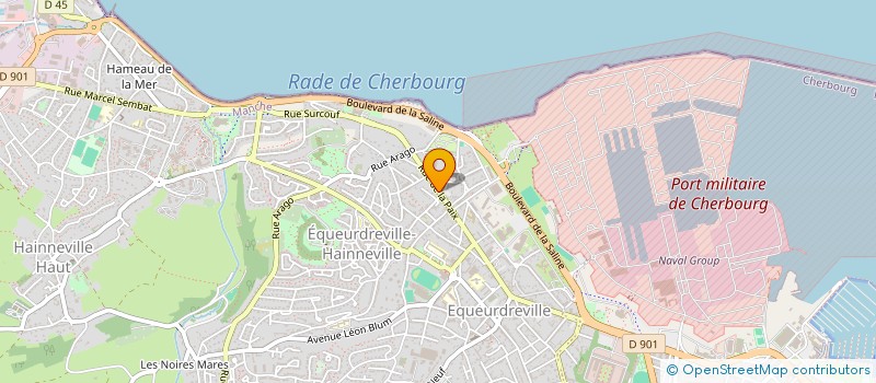 localisation de l'entreprise PHARMACIE BLONDEL - LEMARECHAL à CHERBOURG-EN-COTENTIN