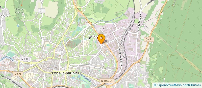 localisation de l'entreprise PHARMACIE BOISSIER à LONS-LE-SAUNIER