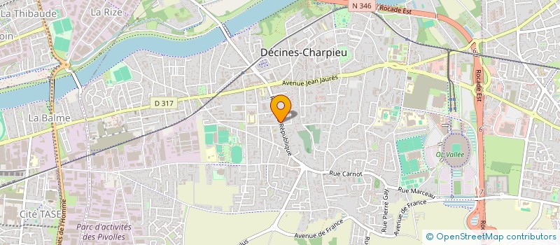 localisation de l'entreprise PHARMACIE BONIN  DECINES-CHARPIEU