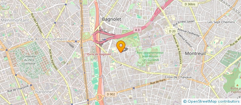 localisation de l'entreprise PHARMACIE BONNE NOUVELLE à BAGNOLET