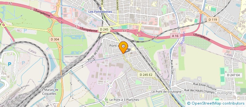 localisation de l'entreprise PHARMACIE BOUCHEZ  CALAIS