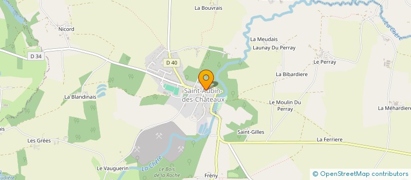 localisation de l'entreprise PHARMACIE BOUDET  SAINT-AUBIN-DES-CHATEAUX