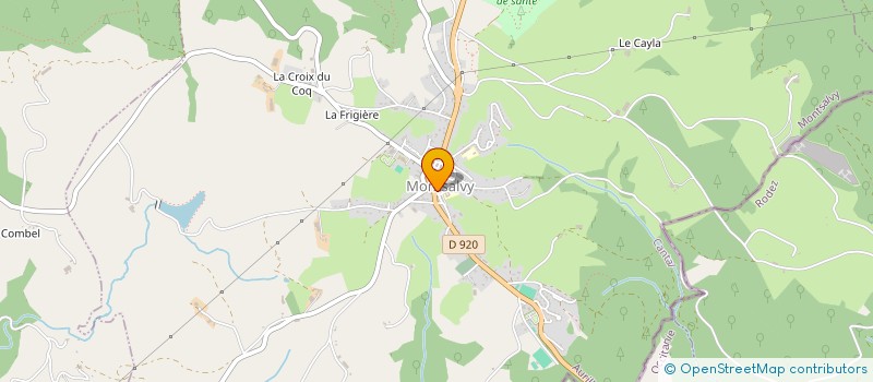 localisation de l'entreprise PHARMACIE BOUDON à MONTSALVY