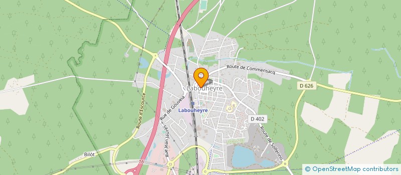 localisation de l'entreprise PHARMACIE BOUGNIOT à LABOUHEYRE