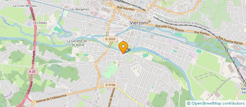 localisation de l'entreprise PHARMACIE BOUILLON  VIERZON