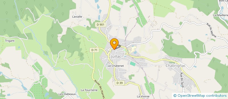 localisation de l'entreprise PHARMACIE BOUQUET  JUILLAC