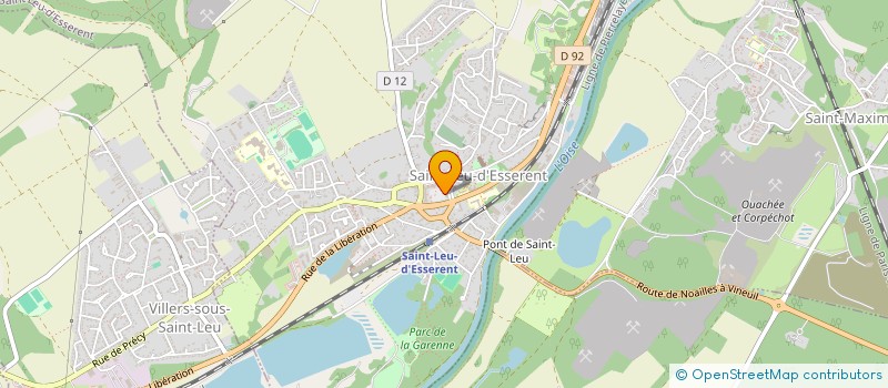 localisation de l'entreprise PHARMACIE BOUTAINE  SAINT-LEU-D'ESSERENT