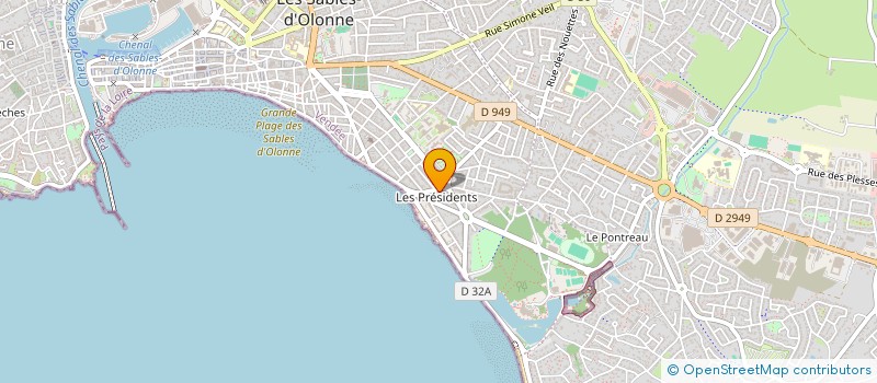 localisation de l'entreprise PHARMACIE BOYART à LES SABLES D'OLONNE