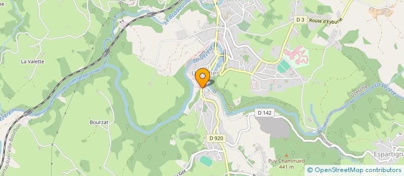 localisation de l'entreprise PHARMACIE BOYER  UZERCHE