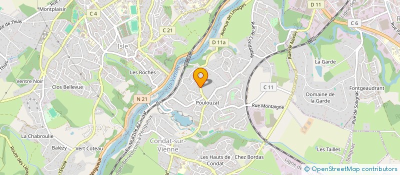 localisation de l'entreprise PHARMACIE BOYER à CONDAT-SUR-VIENNE