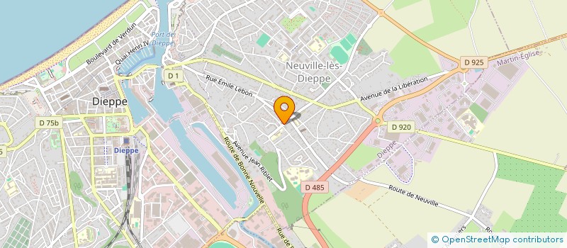 localisation de l'entreprise PHARMACIE BREQUIGNY à DIEPPE