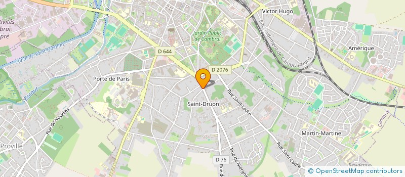 localisation de l'entreprise PHARMACIE BRIDELLE - LECOMTE à CAMBRAI