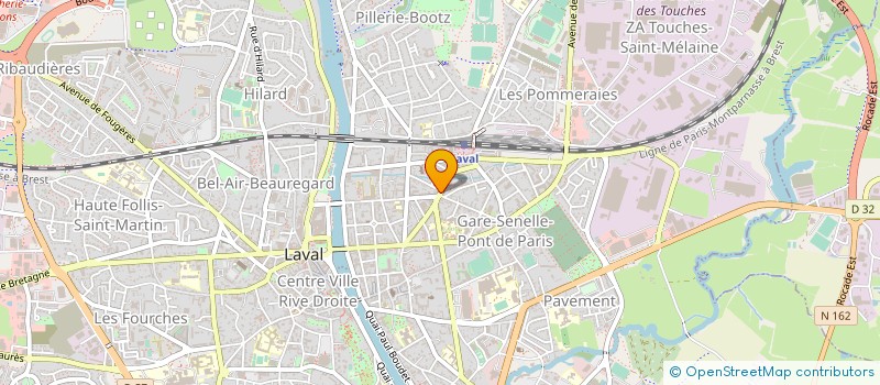localisation de l'entreprise PHARMACIE BRISSIEUX - GABILLARD à LAVAL