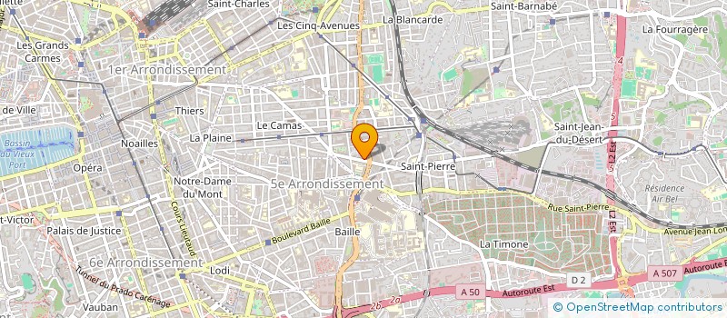 localisation de l'entreprise PHARMACIE BROCHER DERIVAUX BERGET à MARSEILLE