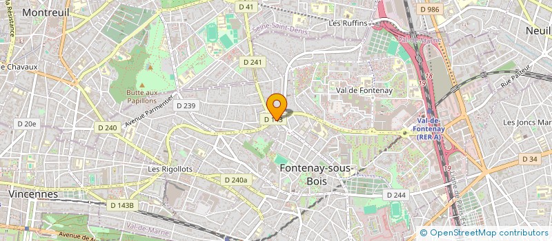 localisation de l'entreprise PHARMACIE BROSSIER-BERTRAND-BUFFIN à FONTENAY-SOUS-BOIS