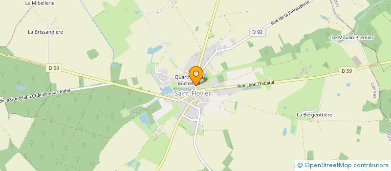 localisation de l'entreprise PHARMACIE BRUNEAU  SAINT-FLOVIER