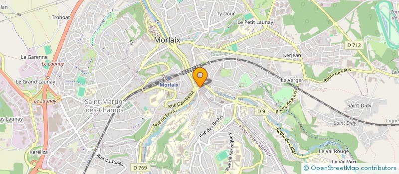 localisation de l'entreprise PHARMACIE BUDET à MORLAIX