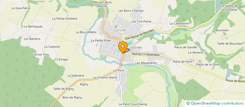 localisation de l'entreprise PHARMACIE BURRILLON  GENILLE