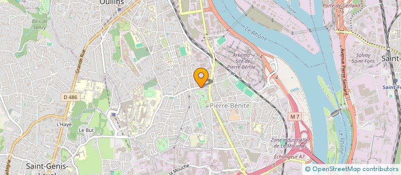 localisation de l'entreprise PHARMACIE BUSSIERE  OULLINS-PIERRE-BENITE