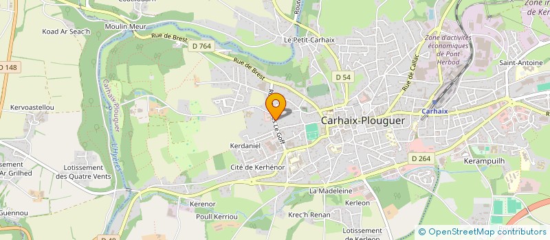 localisation de l'entreprise PHARMACIE CABON-BIRRIEN à CARHAIX-PLOUGUER