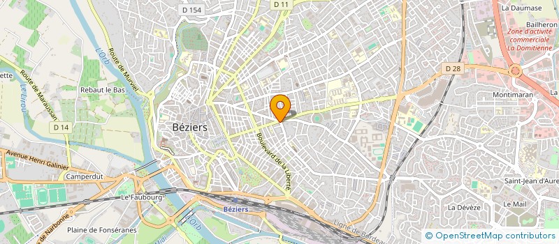 localisation de l'entreprise PHARMACIE CALMETTE  BEZIERS