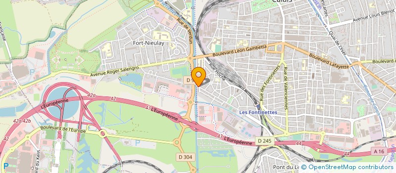 localisation de l'entreprise PHARMACIE CAMBOULIVES  CALAIS