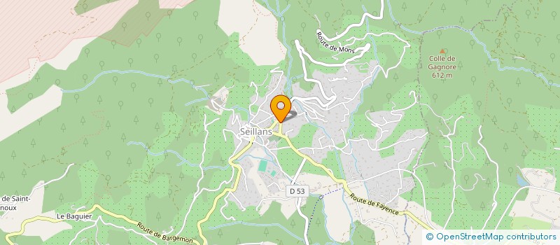 localisation de l'entreprise PHARMACIE CAMPOS  SEILLANS