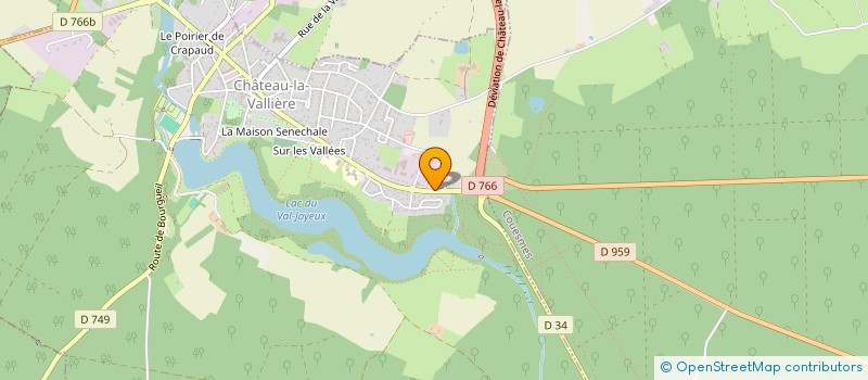 localisation de l'entreprise PHARMACIE CANTE  CHATEAU-LA-VALLIERE