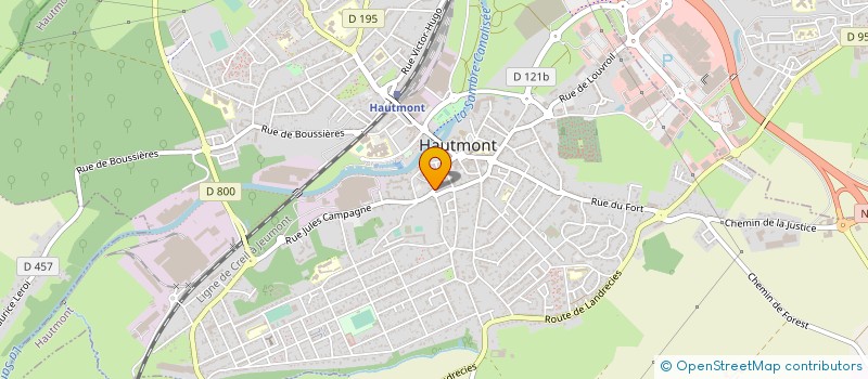 localisation de l'entreprise PHARMACIE CARLIER  HAUTMONT