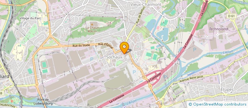 localisation de l'entreprise PHARMACIE CARLIN  SOCHAUX