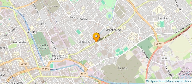 localisation de l'entreprise PHARMACIE CARNOT à WATTRELOS