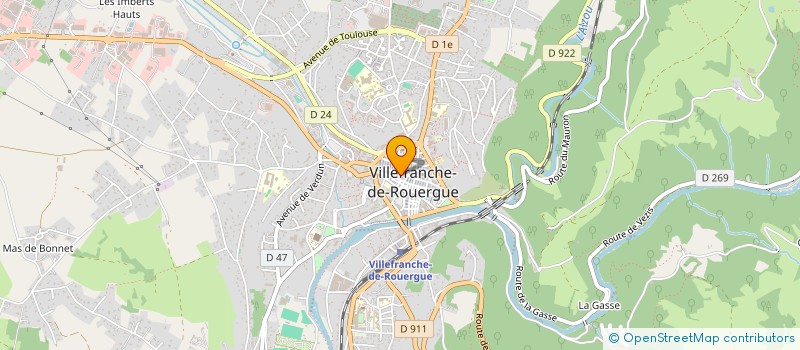 localisation de l'entreprise PHARMACIE CARNUS SELARL à VILLEFRANCHE-DE-ROUERGUE