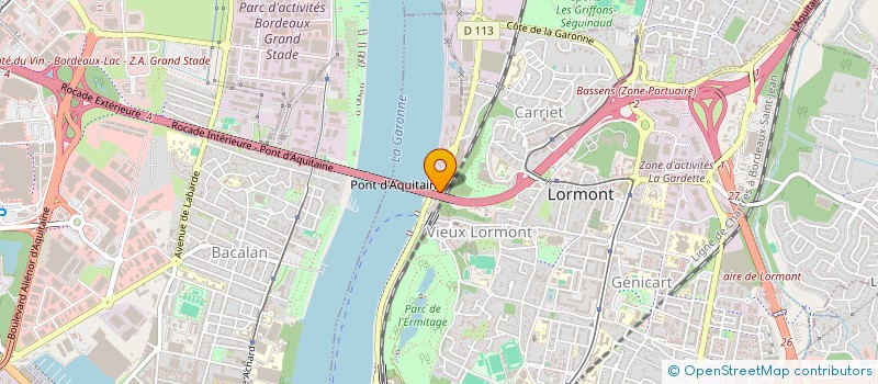 localisation de l'entreprise PHARMACIE CAROLINE MARES  LORMONT