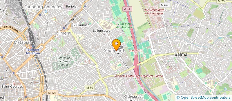 localisation de l'entreprise PHARMACIE CARRERE - RECH DE LAVAL  TOULOUSE