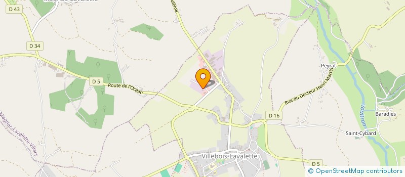 localisation de l'entreprise PHARMACIE CASASNOVAS à VILLEBOIS-LAVALETTE