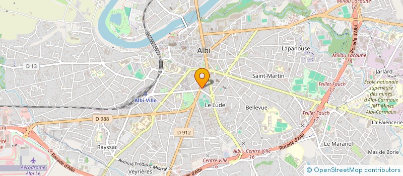 localisation de l'entreprise PHARMACIE CASTAGNET-GASSIER à ALBI