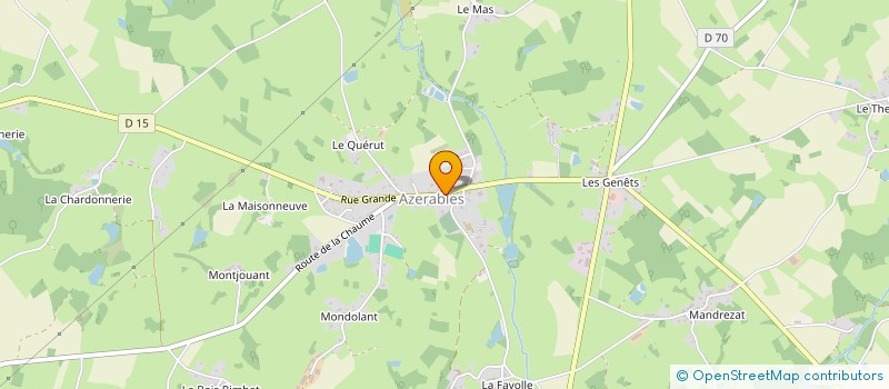 localisation de l'entreprise PHARMACIE CATHERINE BEAUCHET  AZERABLES