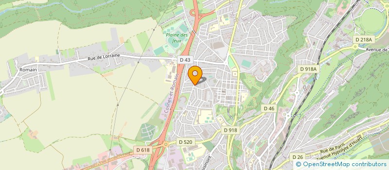 localisation de l'entreprise PHARMACIE CATHERINE ET VERONIQUE DUFLOT à LONGWY