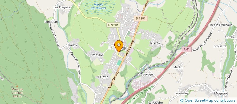 localisation de l'entreprise PHARMACIE CATTEAU  LA BIOLLE