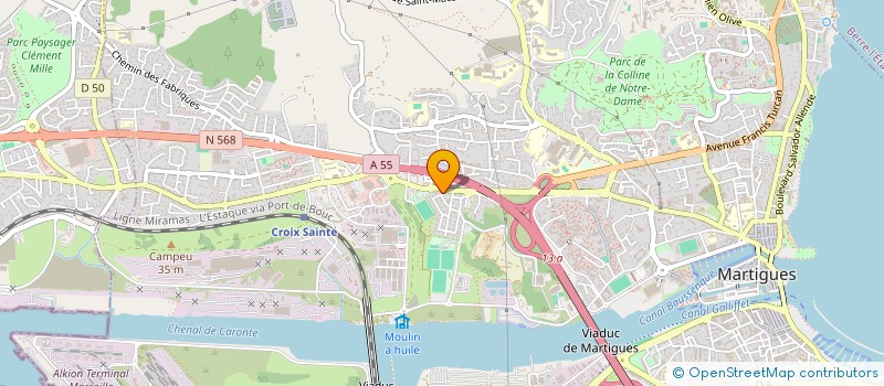 localisation de l'entreprise PHARMACIE CAYOL  MARTIGUES