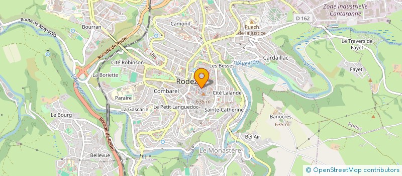 localisation de l'entreprise PHARMACIE CAYRON-SCHULLER à RODEZ