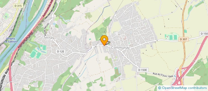 localisation de l'entreprise PHARMACIE CENTRALE à COMMUNAY