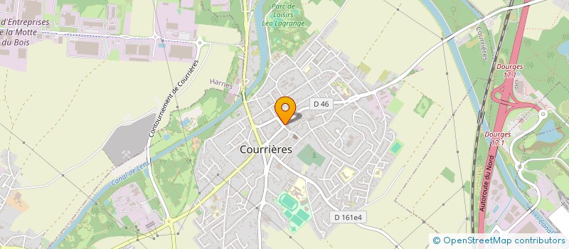 localisation de l'entreprise PHARMACIE CENTRALE  COURRIERES