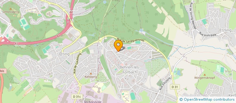 localisation de l'entreprise PHARMACIE CENTRALE  BEHREN-LES-FORBACH