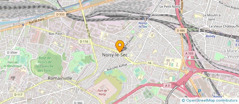 localisation de l'entreprise PHARMACIE CENTRALE à NOISY-LE-SEC
